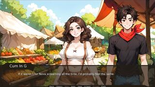 Step Sis caught doing banana with her busty hentai outfit and blowjob skills!