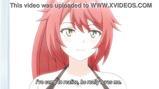 Redhead princess gets her pussy licked & fingered by a huge cock in hot hentai action - 7 image