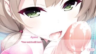 Ayane Route 2's Hentai POV: Big tits and big cock cumming in a real MILF's ass