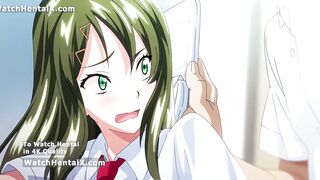 Sexy anime babe with perfect tits gets fucked hard and takes a cumshot