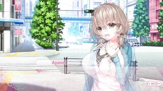 Ayane Route 4: Big boobs MILF gets a facial cumshot and creampie in Hentai action