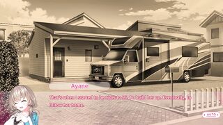 Ayane Route 4: Big boobs MILF gets a facial cumshot and creampie in Hentai action