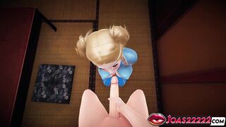 Frenulum Licking with Intense Close-Up of Big Tits Kurenai Shinganji's Big Boobs and Intense Deepthro