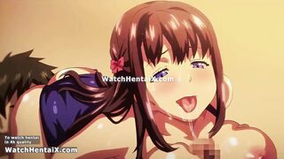 Watch me and my hot girlfriend get down and dirty in anime Hentai with a big load of cum in our mouths - 2 image