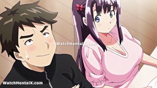 Watch me and my hot girlfriend get down and dirty in anime Hentai with a big load of cum in our mouths - 4 image