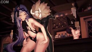 Compilation of random hentai games with busty anime babes