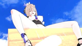 Aponia gets brutally drilled in 3D hentai - Honkai Impact
