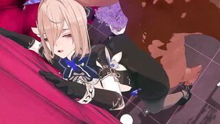 Aponia gets brutally drilled in 3D hentai - Honkai Impact