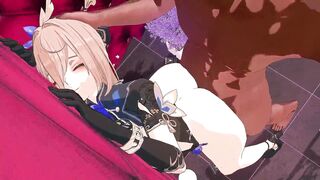 Aponia gets brutally drilled in 3D hentai - Honkai Impact