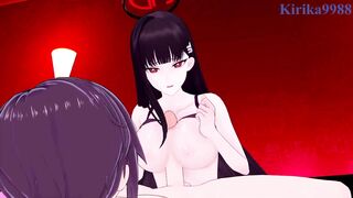 Nanagami Rin and Tsukatsuki Rio's intense sex game in Blue Archive Hentai
