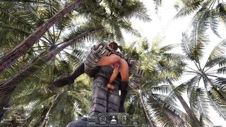 Lara Croft gets filled with jizz by an old statue in this anime hentai game!