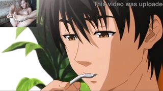 Watch this steamy uncensored hentai with a big butt as he pounds her wet pussy in the shower - 5 image