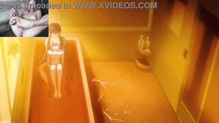 Watch this steamy uncensored hentai with a big butt as he pounds her wet pussy in the shower - 6 image