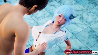 Sinwe 3D Hentai anime babe gets her tight pussy fingered, massaged, and creampied with moans of pleasure