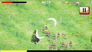 Knight saves his virginity for a hot and heavy Hentai Game with a massive cumshot!