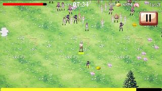 Knight saves his virginity for a hot and heavy Hentai Game with a massive cumshot!