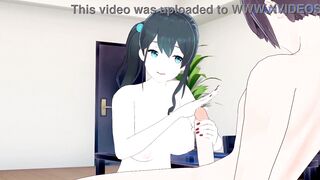 oppai & Nijisanji VTuber Hentai game: Haruka gets pounded hard with her huge tits bouncing in 3D