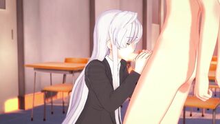 Young Japanese Hentai parody with big tits and creampie action!