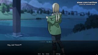 Watch a busty blonde MILF with perfect skin take a public underwater pounding with an 18yo boy in Naruto: Kunoichi Trainer! - 1 image