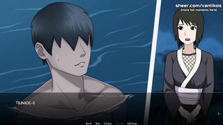 Watch a busty blonde MILF with perfect skin take a public underwater pounding with an 18yo boy in Naruto: Kunoichi Trainer! - 4 image