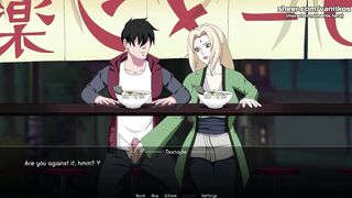 Watch a busty blonde MILF with perfect skin take a public underwater pounding with an 18yo boy in Naruto: Kunoichi Trainer! - 9 image