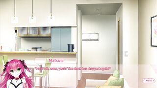 Matsuri Route 2 end with a big load of jizz in her mouth and in her big tits