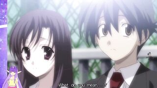 School Days Hentai Part 9: Sexy Brunette with Big Boobs Gamer Plays with Herself