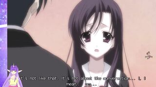 School Days Hentai Part 9: Sexy Brunette with Big Boobs Gamer Plays with Herself