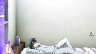 School Days Hentai Part 9: Sexy Brunette with Big Boobs Gamer Plays with Herself - 5 image