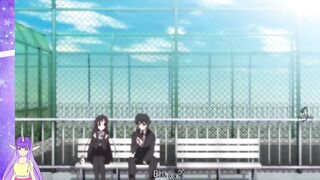 School Days Hentai Part 9: Sexy Brunette with Big Boobs Gamer Plays with Herself - 6 image