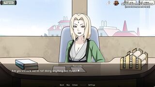 Naruto: Kunoichi Trainer - Hot MILF with big boobs gets deepthroated and anal drilled in Naruto anime game - 1 image