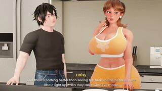 Stepmom caught me playing TABOO Hentai game & gave me a massive boner in the kitchen - 3 image