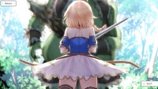 A ghostly babe gets her holes stretched and filled with cum in this bukkake 3D hentai game