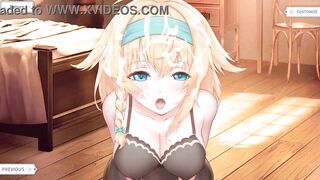 A ghostly babe gets her holes stretched and filled with cum in this bukkake 3D hentai game