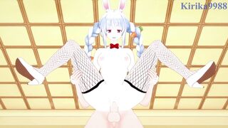 Bunny Girls Aki Rosenthal & Usada Pekora get wild with intense sex in Hololive VTuber Hentai