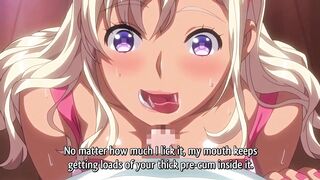 Naughty hentai teen rewards with a hot blowjob
