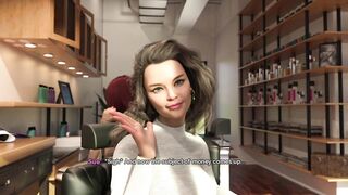 Curvy Bimbo Milf with Fake Tits finally gets her kissing skills tested in a hot hentai game