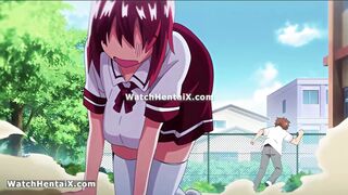Sexy and Hot girlfriend gets her big natural tits creamed in anime doggystyle - 2 image