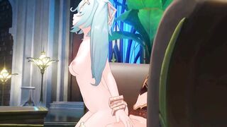Ecchi hentai animation featuring Faruzan Passionate Sex - Genshin Impact