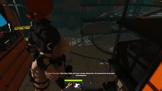 Haydee, the busty babe, takes on a hardcore 3D hentai game with her massive booty