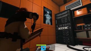 Haydee, the busty babe, takes on a hardcore 3D hentai game with her massive booty