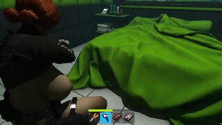 Haydee, the busty babe, takes on a hardcore 3D hentai game with her massive booty