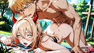 Denji & Power Pic Collection - Japanese Asian Anime Game Porn Video - Uncensored! - 10 image