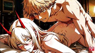 Denji & Power Pic Collection - Japanese Asian Anime Game Porn Video - Uncensored! - 3 image