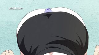 Sexy anime babes get hardcore pussy fucking and cum in mouth