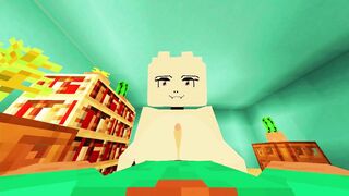 Watch this busty MILF get filled with delicious milk in a Minecraft Jenny video game!