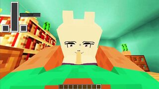 Watch this busty MILF get filled with delicious milk in a Minecraft Jenny video game! - 4 image