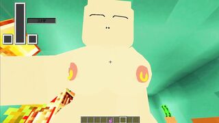 Watch this busty MILF get filled with delicious milk in a Minecraft Jenny video game! - 9 image