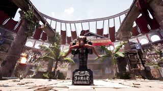 Lara Croft's big tits bounce as she gets her pussy creampied in 3D hentai game - 5 image