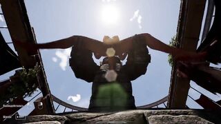 Lara Croft's big tits bounce as she gets her pussy creampied in 3D hentai game